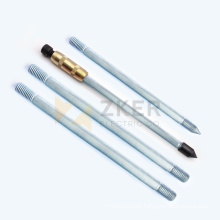 Hot dip galvanizing  earth rod Zinc coated steel rod Non magnetic ground rod for earthing system